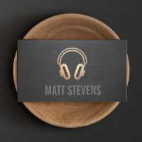 Cool DJ Gold Headphones Black Music