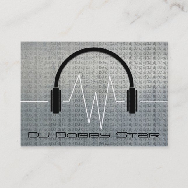 Cool dj metalic business card (Front)