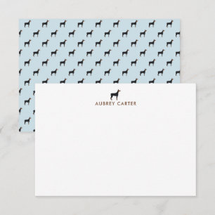 Cool Doberman Personalised Thank You Card