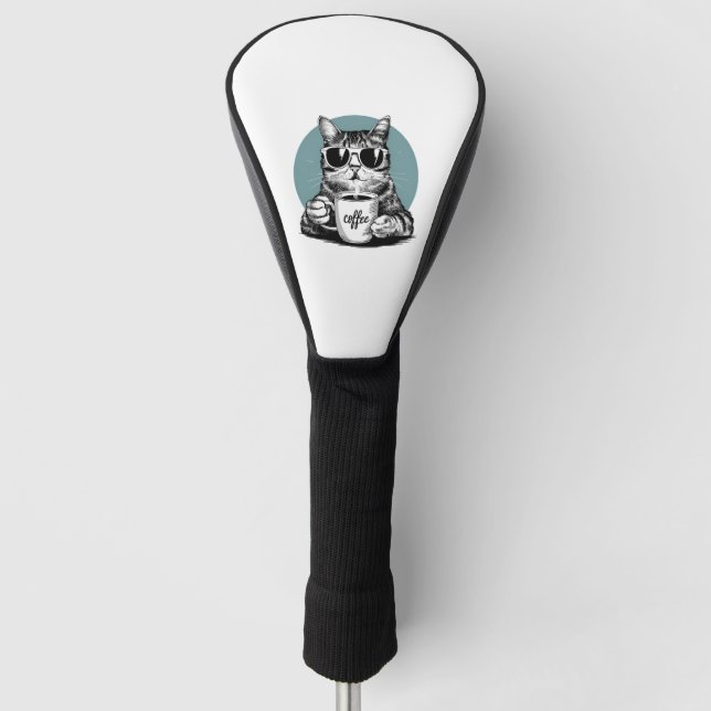 COOL DOG COLORFUL RAINBOW GOLF HEAD COVER (Front)