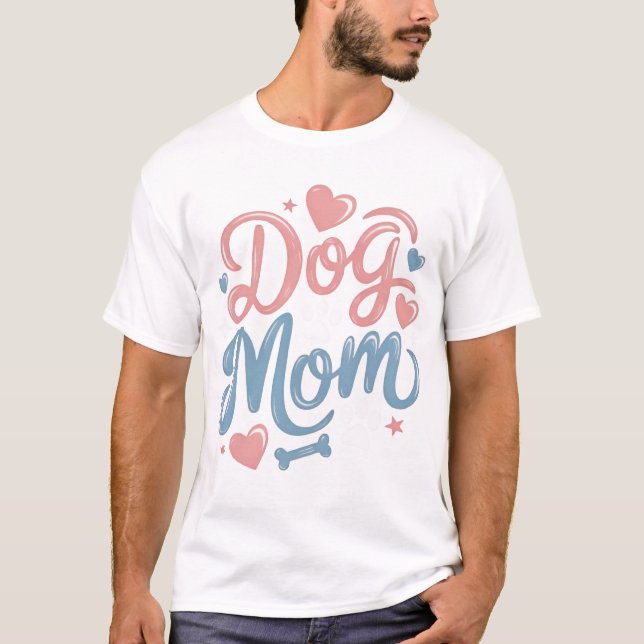 Cool Dog Dad Paw Print T-Shirt Design (Front)