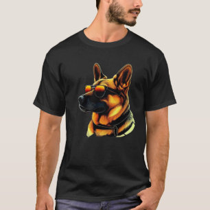Cool Dog Face with Sunglasses T-Shirt