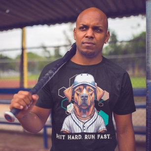 Cool Dog Gifts for Baseball Players Lovers Coaches T-Shirt