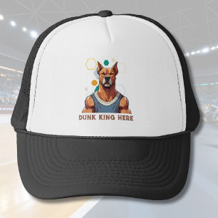 Cool Dog Gifts for Basketball Lovers Coach Fans Trucker Hat