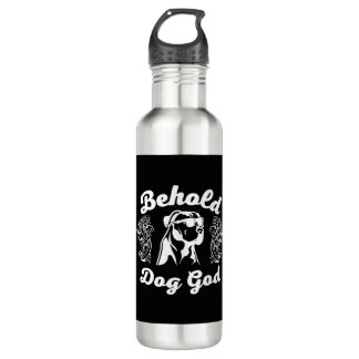 cool dog god t-shirts 710 ml water bottle