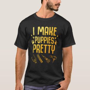 Cool Dog Groomer Art For Men Women Dog Grooming Pe T-Shirt