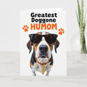 Cool Dog Mom Greatest Card
