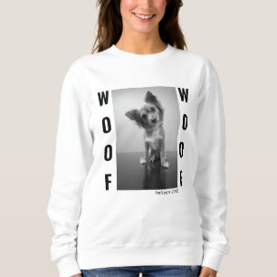 Cool Dog Photo Personalised Womens Sweatshirt