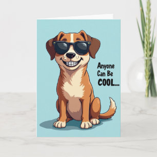 Cool Dog Shades Birthday Card