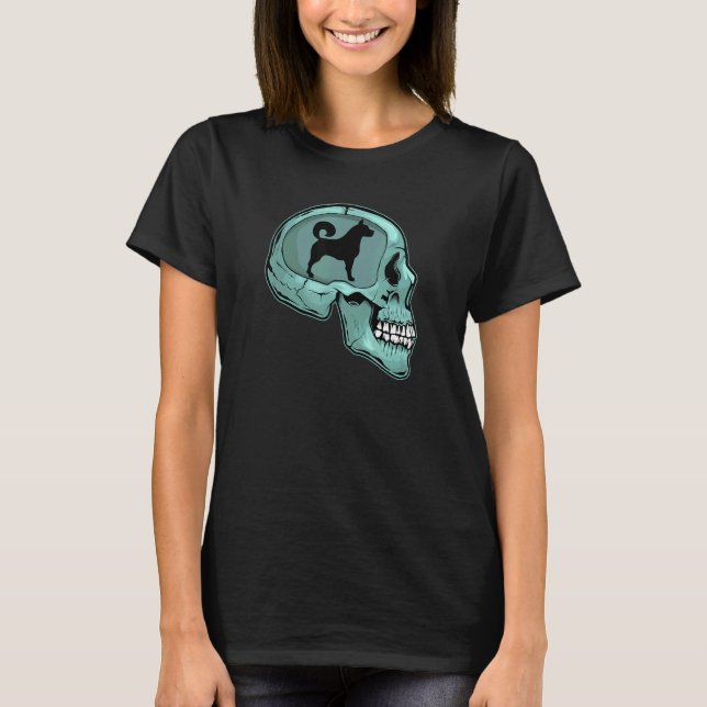 Cool Dog Silhouette Owner Trainer Dogs   And Sitte T-Shirt (Front)