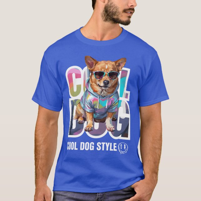 Cool Dog Style retro girl T-Shirt (Front)