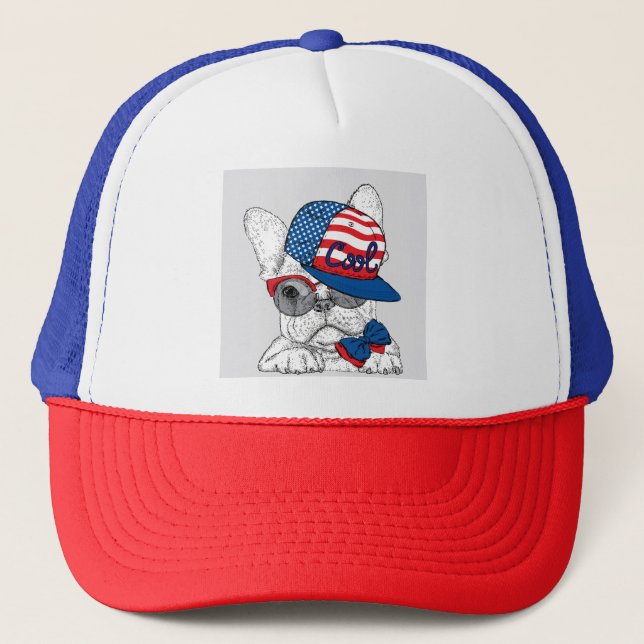 Cool Dog Trucker Hat (Front)
