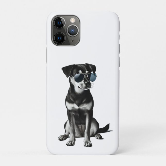 Cool Dog with Sunglasses Case-Mate iPhone Case (Back)