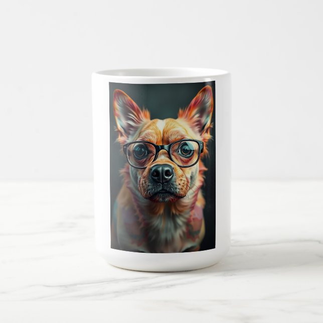 Cool Dog with Sunglasses Coffee Mug (Center)