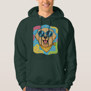 Cool Dog With Sunglasses Funny  Hoodie