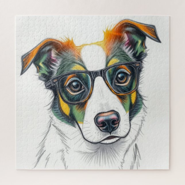 Cool Dog with Sunglasses Jigsaw Puzzle (Vertical)