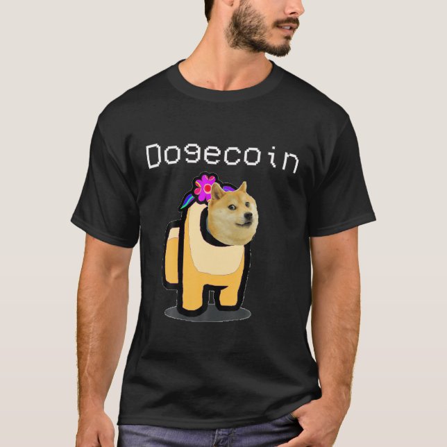 Cool DOGE Coin Short Stock Squeeze Millionaires T-Shirt (Front)