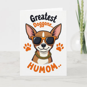 Cool Doggone Humom Vector Card