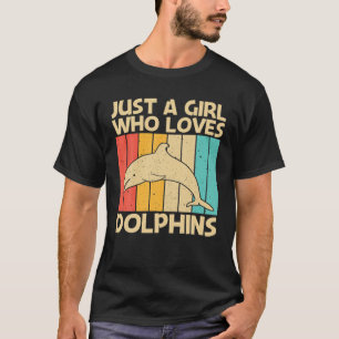 Cool Dolphin Design For Girls Mum Ocean Animal Dol T-Shirt