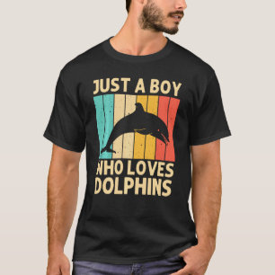 Cool Dolphin For Boys Kids Dolphins Beluga Whale S T-Shirt