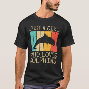 Cool Dolphin For Girls Kids Dolphins Beluga Whale T-Shirt