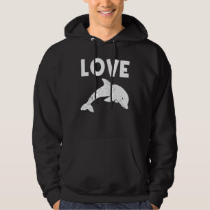 Cool Dolphin For Men Women Bottlenose Dolphin Anim Hoodie