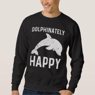 Cool Dolphin For Men Women Bottlenose Dolphin Anim Sweatshirt