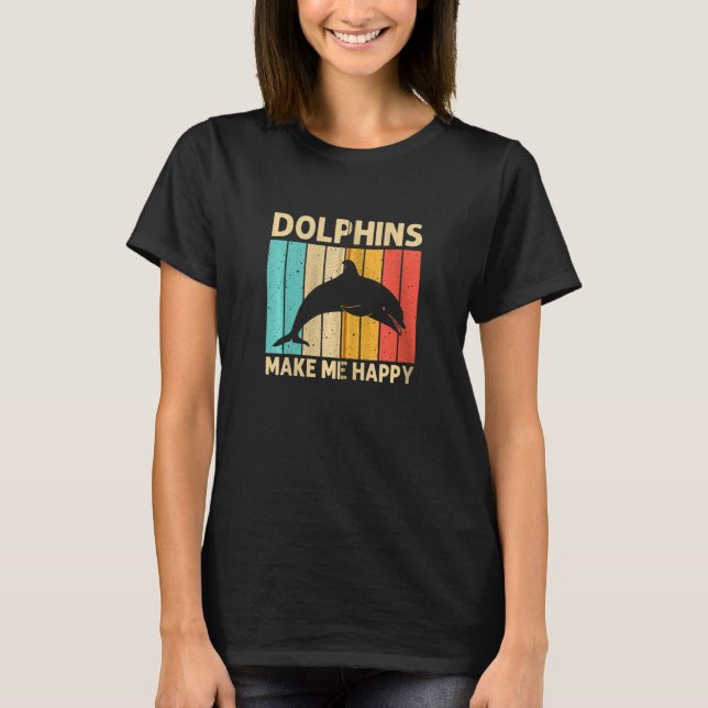 Cool Dolphin For Men Women Dolphins Beluga Whale S T-Shirt (Front)