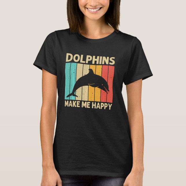Cool Dolphin For Men Women Dolphins Beluga Whale S T-Shirt (Front)