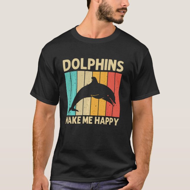 Cool Dolphin For Men Women Dolphins Beluga Whale S T-Shirt (Front)