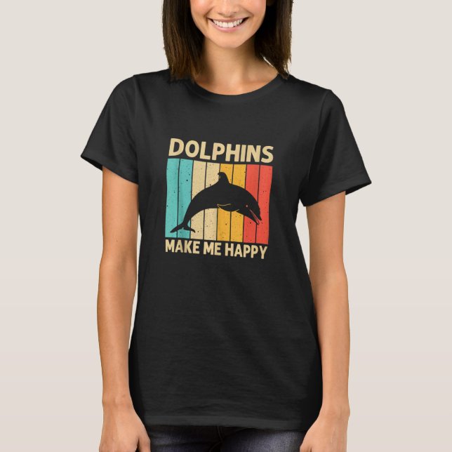 Cool Dolphin For Men Women Dolphins Beluga Whale S T-Shirt (Front)