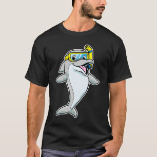 Cool Dolphin Snorkel Whale Cute Dolphins Lover Men T-Shirt