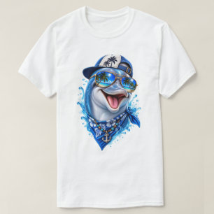 Cool Dolphin with Sunglasses – Trendy Vibes T-Shirt
