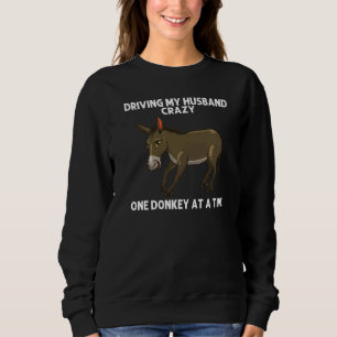 Cool Donkey For Women Mum Mule Donkey Safari Anim Sweatshirt