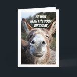 **COOL DONKEY SAYS "HAPPY BIRTHDAY" BROTHER CARD<br><div class="desc">THIS DONKEY IS SO READY TO SAY "HAPPY  BIRTHDAY" FOR YOU TO THE PERSON IN YOUR LIFE THAT YOU HOLD SO VERY SPECIAL IN YOUR HEART ALL YEAR LONG!  THANKS FOR STOPPING BY ONE OF MY EIGHT STORES!</div>