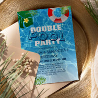 Cool Double Pool Party | Joint Birthday Party