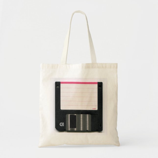Cool Double Sided Floppy Disc Tote Bag (Front)