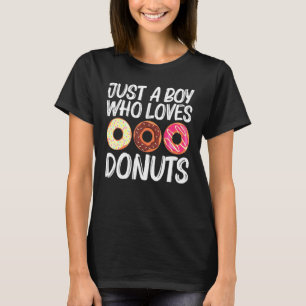 Cool Doughnut Art For Boys Kids Sugar Glazed Choco T-Shirt