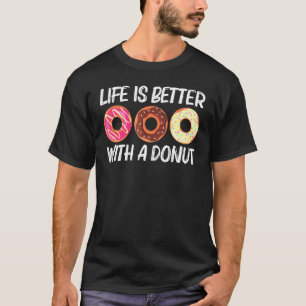 Cool Doughnut Art For Men Women Sugar Glazed Choco T-Shirt
