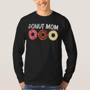Cool Doughnut Art For Mum Mama Sugar Glazed Chocol T-Shirt