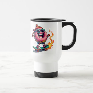 Cool Doughnut on Fire Mug 