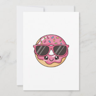 Cool Doughnut with Sunglasses Invitation