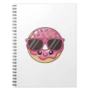 Cool Doughnut with Sunglasses Notebook