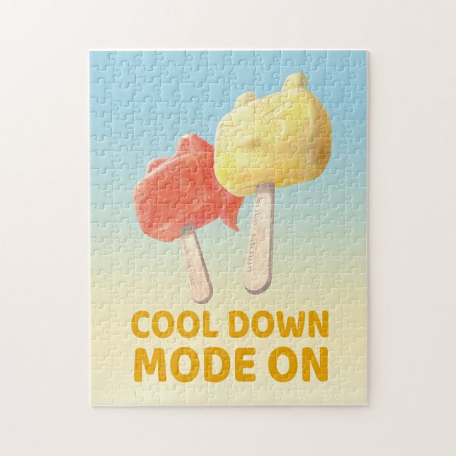 Cool Down Mode On: Iron T & Bunny Girl Popsicles Jigsaw Puzzle (Vertical)