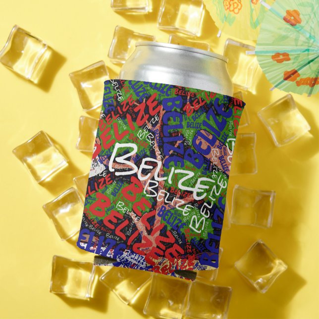 "Cool Down with Belise!" Patriotic Can Cooler (In Situ Summer)
