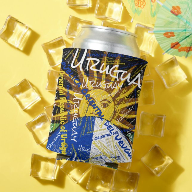 "Cool Down with Uruguay!" Patriotic Can Cooler (In Situ Summer)