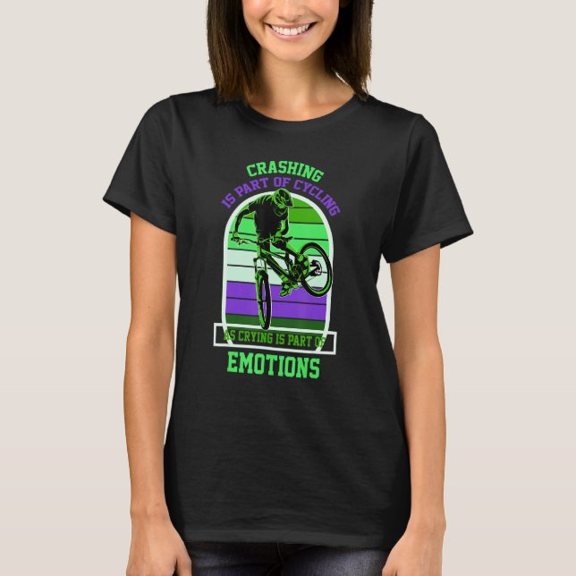 Cool DownHill Mountain Bike Design for Hardcore Cy T-Shirt (Front)