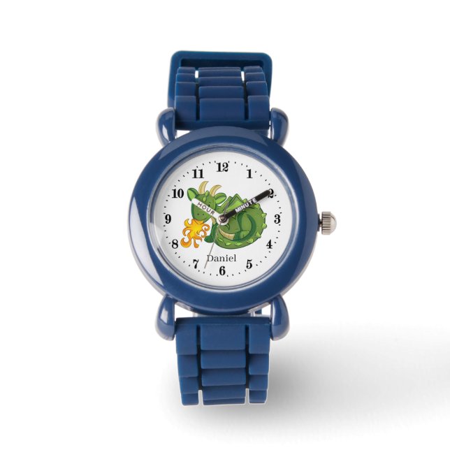 cool dragon add name kids Watch (Front)