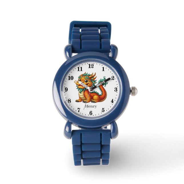Cool Dragon add name Watch (Front)