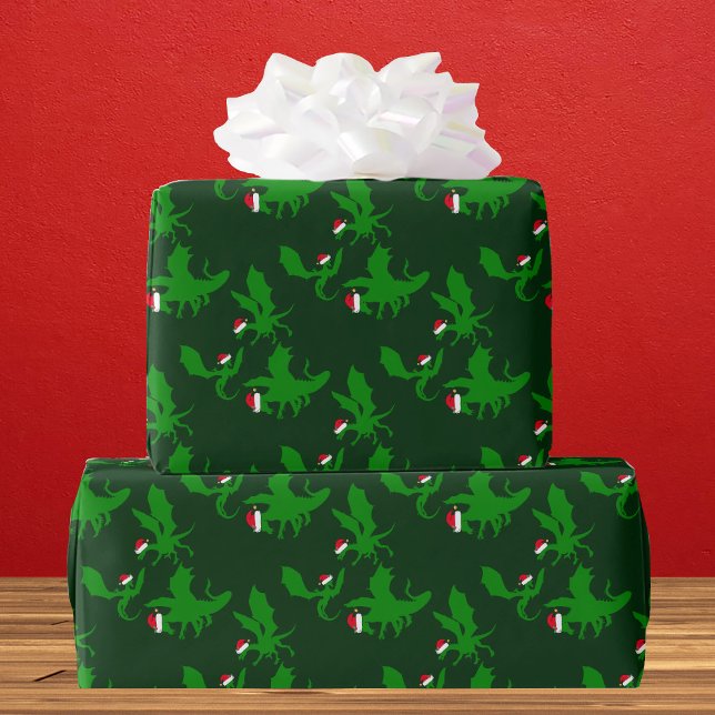 Cool Dragon Christmas Wrapping Paper (Creator Uploaded)